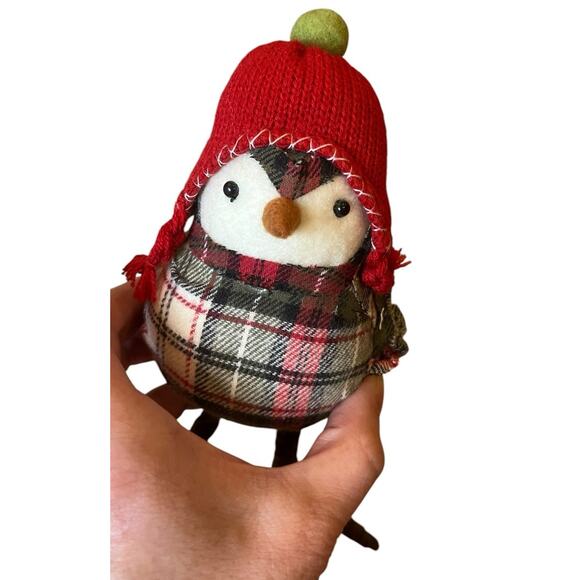 Target Spritz Bird Winter Wondershop Featherly Friends Plaid Red Hat 2014 - Picture 7 of 7